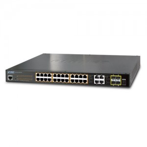 Коммутатор Planet GS-4210-24PL4C IPv6/IPv4,24-Port 802.3at POE